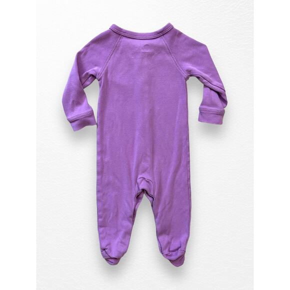 Primary Light Purple Footie, 0-3 Months - Picture 2 of 4